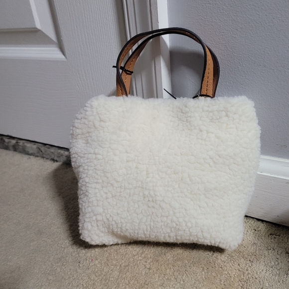 2 Nanette Lepore Vegan Best Friends Faux Fur Tote Handbag With Strap bundle - Picture 9 of 12